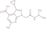3-Cyclopropyl-6-methyl-1-{[(propan-2-yl)carbamoyl]methyl}-1H-pyrazolo[3,4-b]pyridine-4-carboxylic …