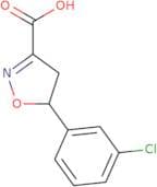 5-(3-Chlorophenyl)-4,5-dihydro-1,2-oxazole-3-carboxylic acid