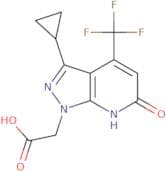 2-[3-Cyclopropyl-6-oxo-4-(trifluoromethyl)-1H,6H,7H-pyrazolo[3,4-b]pyridin-1-yl]acetic acid