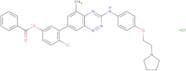 4-Chloro-3-(5-methyl-3-((4-(2-(pyrrolidin-1-yl)ethoxy)phenyl)amino)benzo[E][1,2,4]triazin-7-yl)phe…