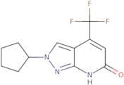 2-Cyclopentyl-4-(trifluoromethyl)-2H,6H,7H-pyrazolo[3,4-b]pyridin-6-one