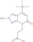 3-[2-Methyl-6-oxo-4-(trifluoromethyl)-2H,6H,7H-pyrazolo[3,4-b]pyridin-7-yl]propanoic acid