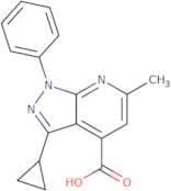 3-Cyclopropyl-6-methyl-1-phenyl-1H-pyrazolo[3,4-b]pyridine-4-carboxylic acid