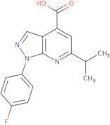 1-(4-Fluorophenyl)-6-(propan-2-yl)-1H-pyrazolo[3,4-b]pyridine-4-carboxylic acid
