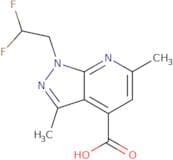1-(2,2-Difluoroethyl)-3,6-dimethyl-1H-pyrazolo[3,4-b]pyridine-4-carboxylic acid
