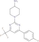 1-[4-(4-Fluorophenyl)-6-(trifluoromethyl)pyrimidin-2-yl]piperidin-4-amine
