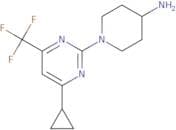 1-[4-Cyclopropyl-6-(trifluoromethyl)pyrimidin-2-yl]piperidin-4-amine