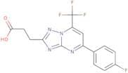 3-[5-(4-Fluorophenyl)-7-(trifluoromethyl)-[1,2,4]triazolo[1,5-a]pyrimidin-2-yl]propanoic acid