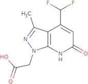 2-[4-(Difluoromethyl)-3-methyl-6-oxo-1H,6H,7H-pyrazolo[3,4-b]pyridin-1-yl]acetic acid