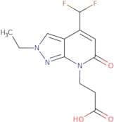 3-[4-(Difluoromethyl)-2-ethyl-6-oxo-2H,6H,7H-pyrazolo[3,4-b]pyridin-7-yl]propanoic acid
