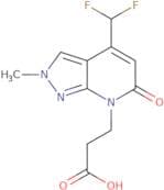 3-[4-(Difluoromethyl)-2-methyl-6-oxo-2H,6H,7H-pyrazolo[3,4-b]pyridin-7-yl]propanoic acid