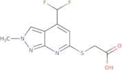 2-{[4-(Difluoromethyl)-2-methyl-2H-pyrazolo[3,4-b]pyridin-6-yl]sulfanyl}acetic acid
