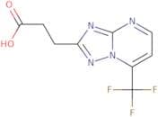 3-[7-(Trifluoromethyl)-[1,2,4]triazolo[1,5-a]pyrimidin-2-yl]propanoic acid