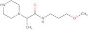 N-(3-Methoxypropyl)-2-(piperazin-1-yl)propanamide