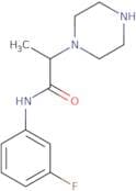N-(3-Fluorophenyl)-2-(piperazin-1-yl)propanamide