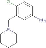 4-Chloro-3-(piperidin-1-ylmethyl)aniline