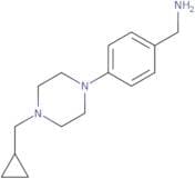 {4-[4-(Cyclopropylmethyl)piperazin-1-yl]phenyl}methanamine