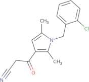 3-{1-[(2-Chlorophenyl)methyl]-2,5-dimethyl-1H-pyrrol-3-yl}-3-oxopropanenitrile