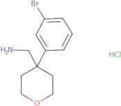 [4-(3-Bromophenyl)oxan-4-yl]methanaminehydrochloride