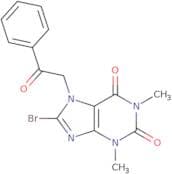 8-Bromo-1,3-dimethyl-7-phenacylpurine-2,6-dione