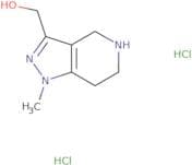 {1-Methyl-1H,4H,5H,6H,7H-pyrazolo[4,3-c]pyridin-3-yl}methanol dihydrochloride