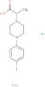 2-[4-(4-Fluorophenyl)piperazin-1-yl]propanoic acid dihydrochloride