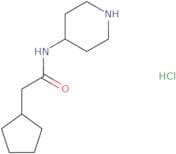 2-Cyclopentyl-N-(piperidin-4-yl)acetamide hydrochloride
