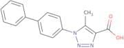 5-Methyl-1-(4-phenylphenyl)-1H-1,2,3-triazole-4-carboxylic acid