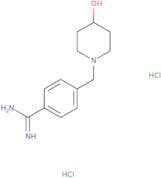 4-[(4-Hydroxypiperidin-1-yl)methyl]benzene-1-carboximidamide dihydrochloride