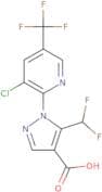 1-[3-Chloro-5-(trifluoromethyl)pyridin-2-yl]-5-(difluoromethyl)-1H-pyrazole-4-carboxylic acid