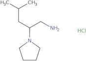 4-Methyl-2-(pyrrolidin-1-yl)pentan-1-amine hydrochloride
