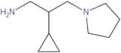 2-Cyclopropyl-3-(pyrrolidin-1-yl)propan-1-amine