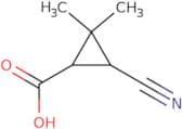 (1S,3R)-3-Cyano-2,2-dimethylcyclopropane-1-carboxylic acid