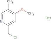 2-(Chloromethyl)-4-methoxy-5-methylpyridine hydrochloride