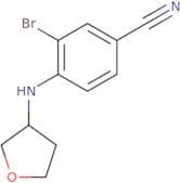 3-Bromo-4-[(oxolan-3-yl)amino]benzonitrile
