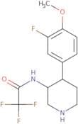 rac-2,2,2-Trifluoro-N-[(3R,4S)-4-(3-fluoro-4-methoxyphenyl)piperidin-3-yl]acetamide