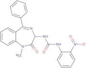 1-(1-methyl-2-oxo-5-phenyl-2,3-dihydro-1H-1,4-diazepin-3-yl)-3-(2-nitrophenyl)urea