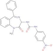 1-(1-methyl-2-oxo-5-phenyl-2,3-dihydro-1H-1,4-diazepin-3-yl)-3-(4-nitrophenyl)urea