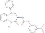 1-(1-methyl-2-oxo-5-phenyl-2,3-dihydro-1H-1,4-diazepin-3-yl)-3-(3-nitrophenyl)urea