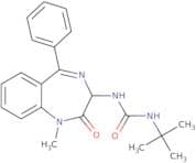 1-(1-methyl-2-oxo-5-phenyl-2,3-dihydro-1H-1,4-diazepin-3-yl)-3-(tert-butyl)urea