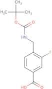 4-({[(tert-Butoxy)carbonyl]amino}methyl)-3-fluorobenzoic acid