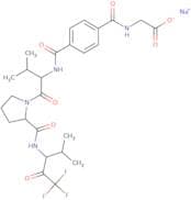 Sodium 2-[[4-[[(2S)-3-methyl-1-oxo-1-[(2S)-2-[(1,1,1-trifluoro-4-methyl-2-oxopentan-3-yl)carbamoyl…