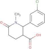 2-(3-Chlorophenyl)-1-methyl-6-oxopiperidine-3-carboxylic acid