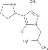 5-Chloro-3-methyl-1-(2-methylpropyl)-4-(pyrrolidin-2-yl)-1H-pyrazole
