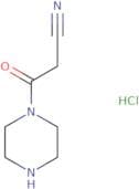 3-Oxo-3-(piperazin-1-yl)propanenitrile hydrochloride