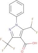5-(Difluoromethyl)-1-phenyl-3-(trifluoromethyl)-1H-pyrazole-4-carboxylic acid