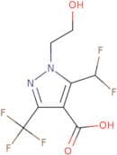 5-(Difluoromethyl)-1-(2-hydroxyethyl)-3-(trifluoromethyl)-1H-pyrazole-4-carboxylic acid