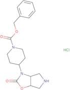 rac-Benzyl 4-[(3aR,6aS)-2-oxo-hexahydro-2H-pyrrolo[3,4-d][1,3]oxazol-3-yl]piperidine-1-carboxylate…
