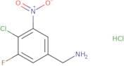 (4-Chloro-3-fluoro-5-nitrophenyl)methanamine hydrochloride