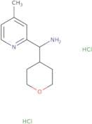 (4-Methylpyridin-2-yl)(oxan-4-yl)methanamine dihydrochloride